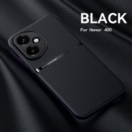 Litchi Grain Leather Pattern Case For Honor 400 Lite 5G Soft Frame Shockproof Cover Honar Honor 400 