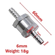 6/8mm Cek Valve Logam Aluminum Valve One Way Steker Ganda Katup Periksa Aluminium Control Valve One 