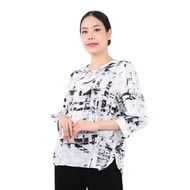 ITOKIN เสื้อคอกลม พิมพ์ลาย แขน 3/4 W5B093