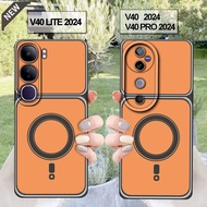 Vivo V40 case and Vivo V40 Pro case and Vivo V40 Lite case _Clear Black Flexible Silicone case