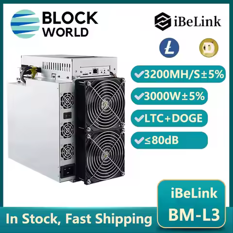 iBeLink BM-L3 3.2Gh/s 3000W Litecoin & Dogecoin Miner Asic Miner iBeLink BM L3 Doge Miner Scrypt alg