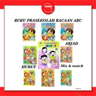 Buku Bacaan PRASEKOLAH ABJAD ABC HURUF KECIL /HURUF BESAR /EJAAN Children learning book