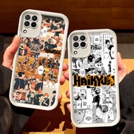 White Casing for Samsung A04E A22 A06 A07 A04 A05 F04 J2 M04 J7 Prime A12 Pro 5G S14 Haikyuu