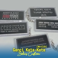 GANTUNGAN Acrylic Word Keychains, Word Team Keychains, Various Size Acrylic Keychains, Acrylic Keych