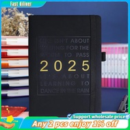 In stock-January-December 2025 Planner Language Notebook A5 School Agenda Planner Weekly Monthly Dia