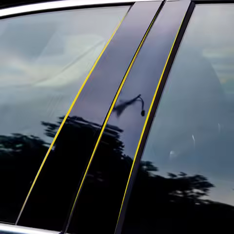 Window Door Column B C Pillar Post Cover Trim Decoration Stickers For Audi A4 B8/8K A6 C7 4G Q3 SUV 