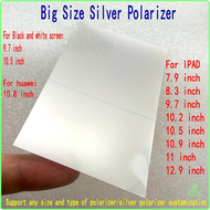 [op0511] big size back Polarizer Sliver film for ipad 6 9 pro 12.9 inch lcd bottom Polarizer Film fo