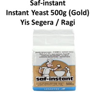 SAF INSTANT Instant Yeast 500g (Gold) Saf-Instant Yeast Yis Segera Ragi Ibu Roti