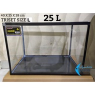 Triset Nikita Fish Aquarium Size L Aquarium Size 40 x 25 x 28 CM - Aquarium Only