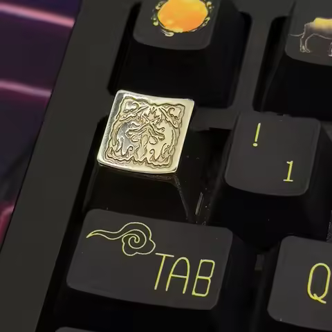 Metal Keycaps Copper Polished and Glossy Custom 1/1.25/1.75/2/2.25/2.75U Keycaps for Mechanical Keyb