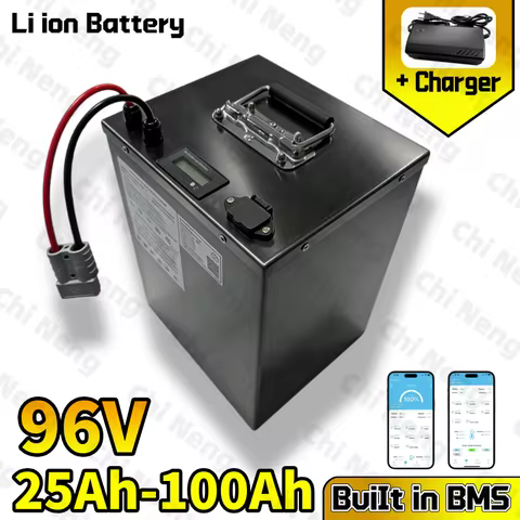 Chi Neng-96V 25Ah 30Ah 40Ah 50Ah 60Ah 70Ah 80Ah 100Ah Lithium-Ion Battery with Bluetooth BMS 5000W +