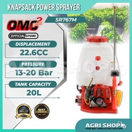 OMC Knapsack Power Sprayer SR767M 20L Tank - Mesin Penyembur Racun