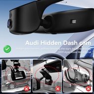 4K Hidden Dash Cam for Audi, Plug & Play OEM Fit, WiFi APP, Parking Mode, 2016-2025 A1 A3 A4 A5 A6 A