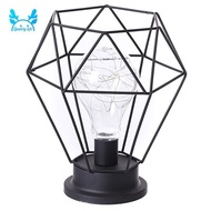 Lampu Meja Hollow Minimalis Bahan Besi Untuk Dekorasi Kamar Tidur