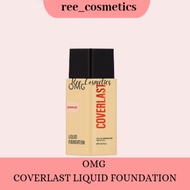 OMG Oh My Glam Coverlast Liquid Foundation Coverage Flawless Lasts 12 Hours OMG Foundation