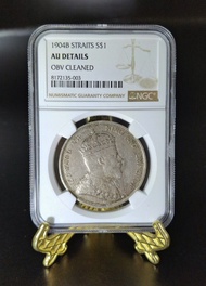 straits settlements海峽新加坡1904年壹圓銀幣！已經有120年歷史，貿易銀幣罕有收藏，維多利亞女皇兒子愛德華七世