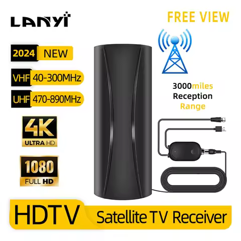 Tv Antenna Dvb T2 Indoor Tv Antenna Outdoor With 4K Free Hd Channels High Gain 30 Dbi 2000 Mile Rece