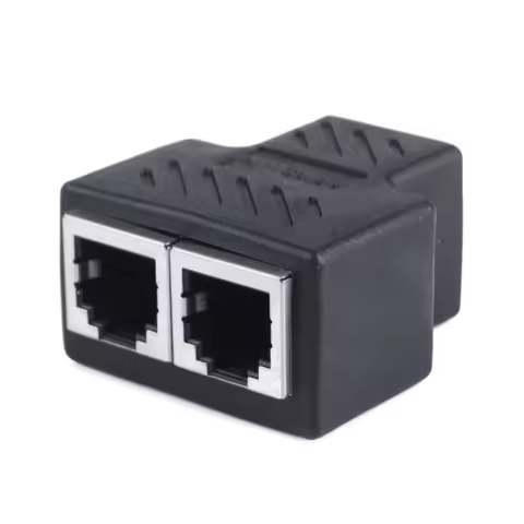RJ11 6P6C 6P4C 6P2C Female To Female 1 to 2 Splitter PCB Connection Telephone Cable Coupter A #26617