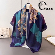 HIGH QUALITY 90x90cm square silk scarf with box - head turban - 90x90 cm scarf, ODOO crow's beak ban