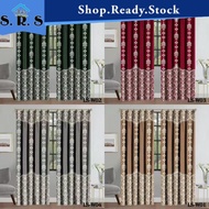 SRS_ LANGSIR <W01-4> Hook & Rod Type 2 Features in 1 Curtain Semi Blackout for Home Living Room