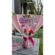 Premium Stationery Bouquet, Stationery, birthday, gift, graduation, graduation, girl Bouquet, cute s