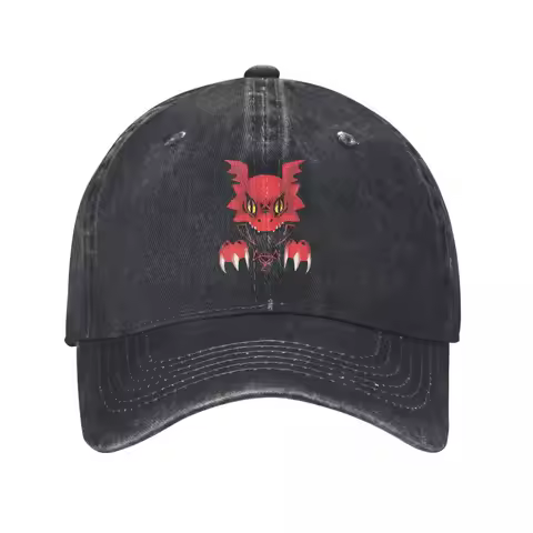 Bad Guilmon, Digimon, Nostalgic Anime denim Hat Outdoor Adventures Men's Cap Baseball Cap Men