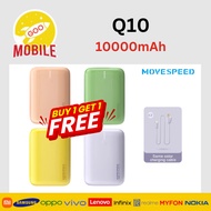 [B1F1] MOVESPEED Q10 Power Bank 10000mAh PD20W Fast Charging Powerbank Portable Mini Size Battery Ch