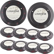 Single Buzzer, 10 Pagers, Compatible Beepers for Restaurant Pager System Replacement, Additional Pag