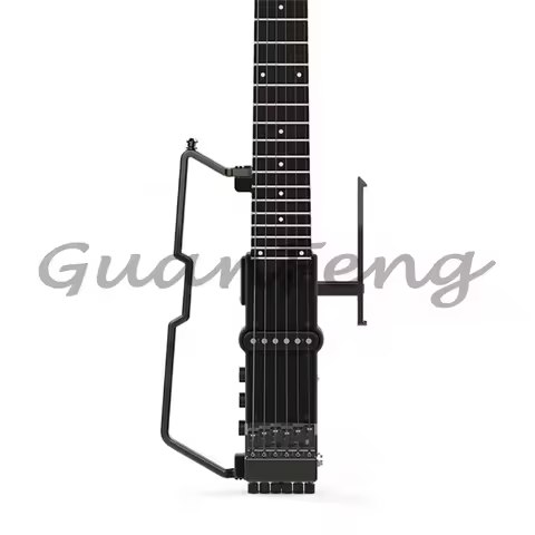 F-ST Silent Electric Guitar Foldable 36Inch Transparent Aluminum Alloy High Quality Professional Ele
