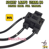H4 NYLON LAMP SOCKET / H4 Car Headlight Bulb Fitting Socket / SealBeam Socket - H4 FEMALE Seal Beam