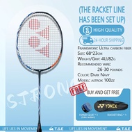 YONEX ASTROX 100ZZ Dark Nav Made in China carbon racket with free string and bag for Lee Chong wei's