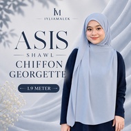 ASIS Shawl Chiffon Georgette (1.9 Meter) IYLIAMALEK Selendang Labuh (2.0)