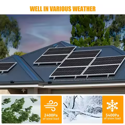 WERCHTAY 400W/200W/100W 12V 12BB Solar Cell Monocrystalline Solar Panel High Efficiency Module Charg