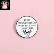QQBdecorColorfulPin Creative Feminist Brooch Pin Granddaughters of Witches You