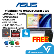 ASUS Vivobook 15 M1502I-AE8155WS Laptop (AMD Ryzen 5 4600H, 8GB, 512GB SSD, 15.6", Touch screen, H&amp;S)