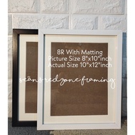 ♞,♘SRF Picture Frame With Matting 8R / 8x8 / 6R / 5R / 4R - Wall Decor Graduation picture Frame