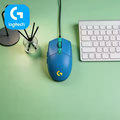 Logitech G203 Prodigy Wired Gaming Mouse 8000 DPI RGB Lighting 6 Buttons 1ms Response Anti-Fatigue G