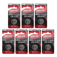 Maxell CR2032 / CR2025 / CR2016 / CR1220 / CR1620 / CR1616 / CR1632 Lithium Coin Cell Battery