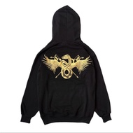 Hoodie Boy London Dragon Full Bordir Black