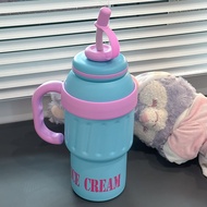 Ly Cốc Giữ Nhiệt Ice Cream 1000ML - Tặng Ống Hút - NK47