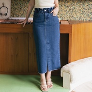 ARO - STORY 7/9 WOMEN'S JEANS SKIRT / CORAL SKIRT JEANS FRONT SPLIT