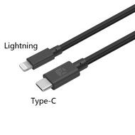 MFI-Certified Original Quality USB-C (Type-C) Lightning Cable 1m Length C94 Chip 3A Fast Speed Charge TPE Cable