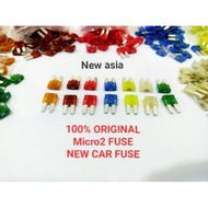 F-MIC2 100% ORIGINAL MICRO 2 Blade Fuse Automotive / MICRO2 FUSE / MICRO 2 FUSE NEW CAR FUSE