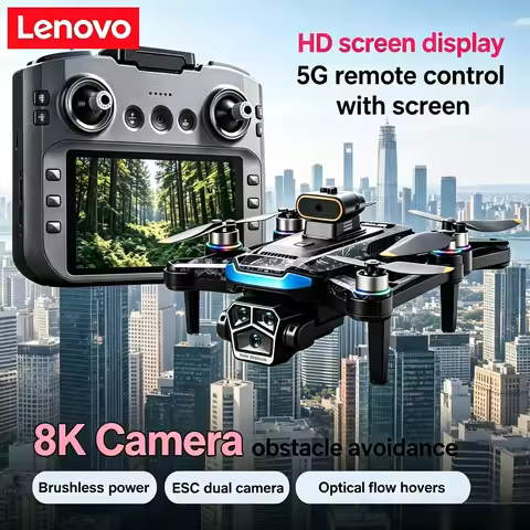 Lenovo Mi A14Pro Max Obstacle Avoidance Optical Flow three Camera Brushless GPS 8K Toys Drone Distan