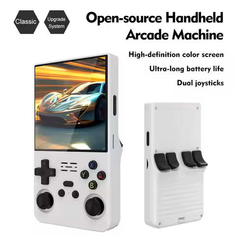 R39 MAX Retro Handheld Game Console Portable Gaming Console Linux System 4.0-inch IPS Screen HD 64GB