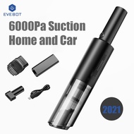Wireless Car Vacuum Cleaner Dual-Use 120W 6000pa Strong Suction Mini Portable Cleaner
