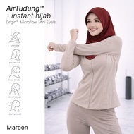 888.co AirTudung - Instant Hijab Sport Hijab Tudung Sukan Maroon
