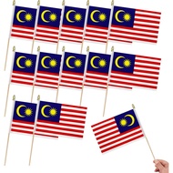 Hiasan bendera kayu kecil 12-inci 5x8 buatan Malaysia, bendera mini mudah alih XKKT