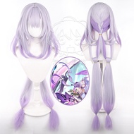 HSR Castorice Cosplay Wig Long Light Purple Gradient Heat Resistant Synthetic Hair