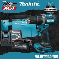 Makita DF002GM101 40V แบตเตอรี่ลิเธียมไขควงค้อนไร้แปรงถ่านมอเตอร์ไร้สายแบบชาร์จไฟได้ ไขควงไฟฟ้า เคร